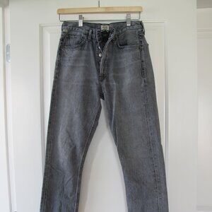 Citizens of Humanity High-Rise Straight Jeans – Washed Black (26)